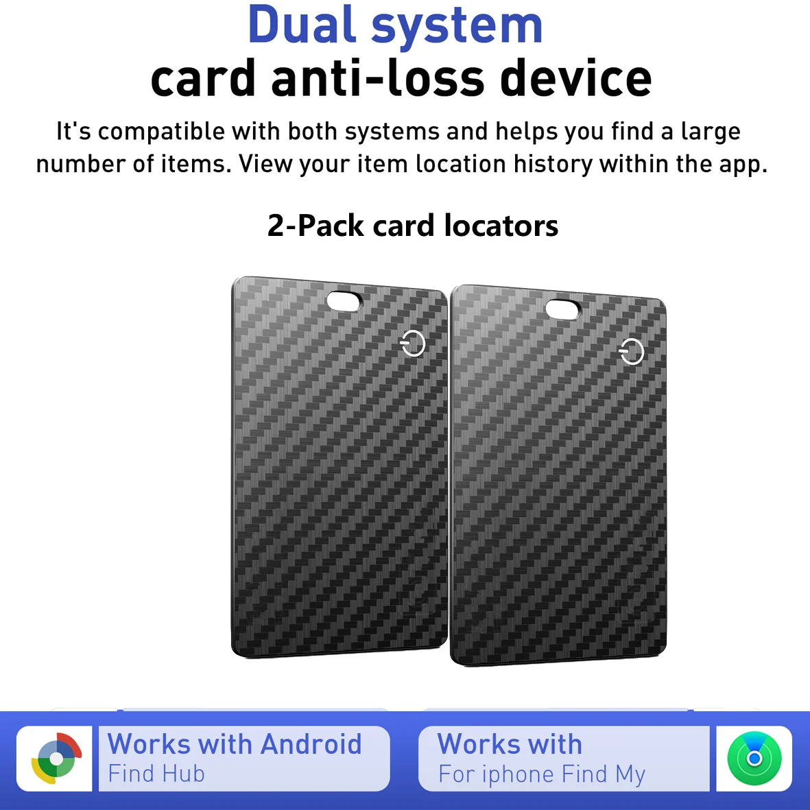 Wireless Charging Location Wallet Tracker For Android & IOS Devices